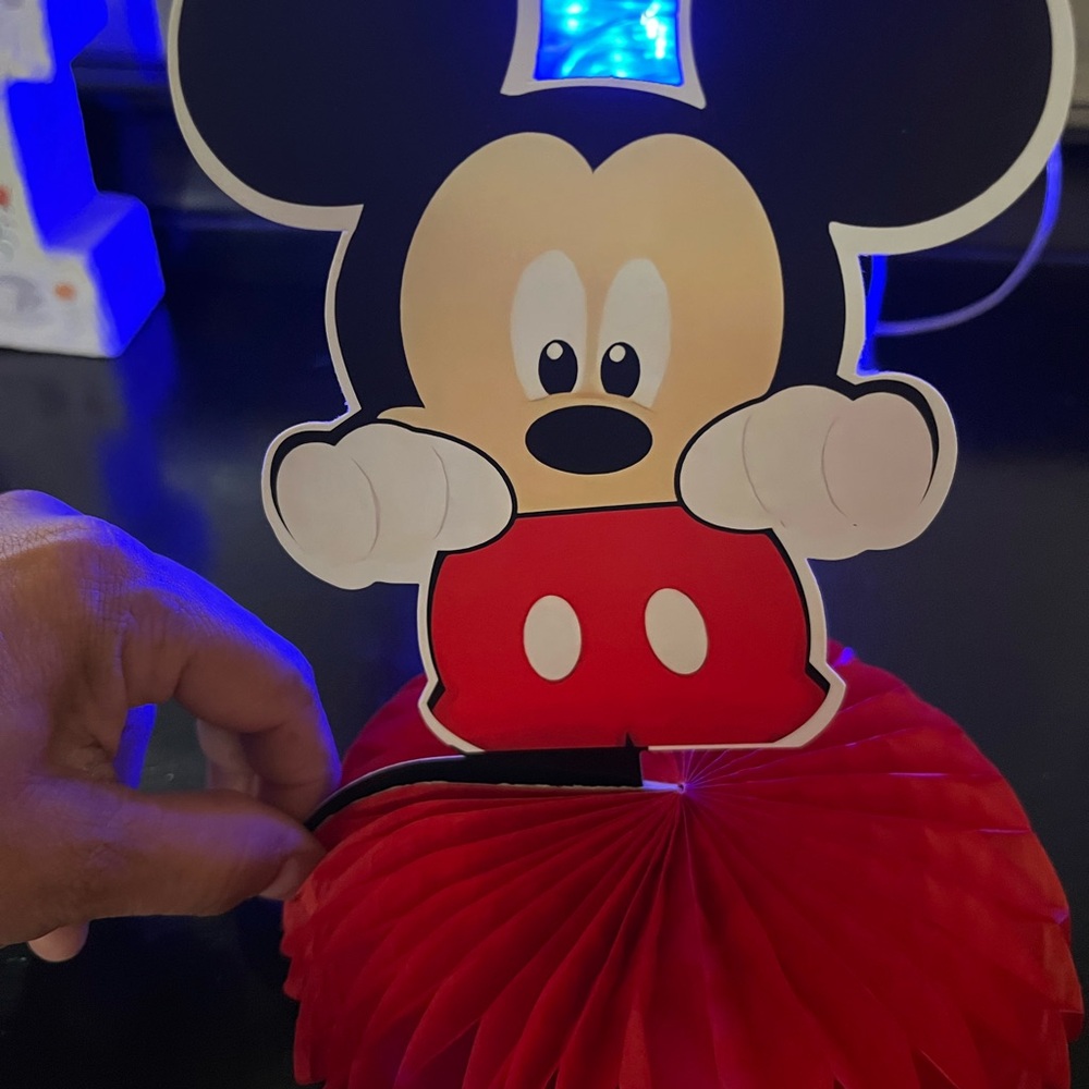Mickey Mouse Red Paper Decoration for party